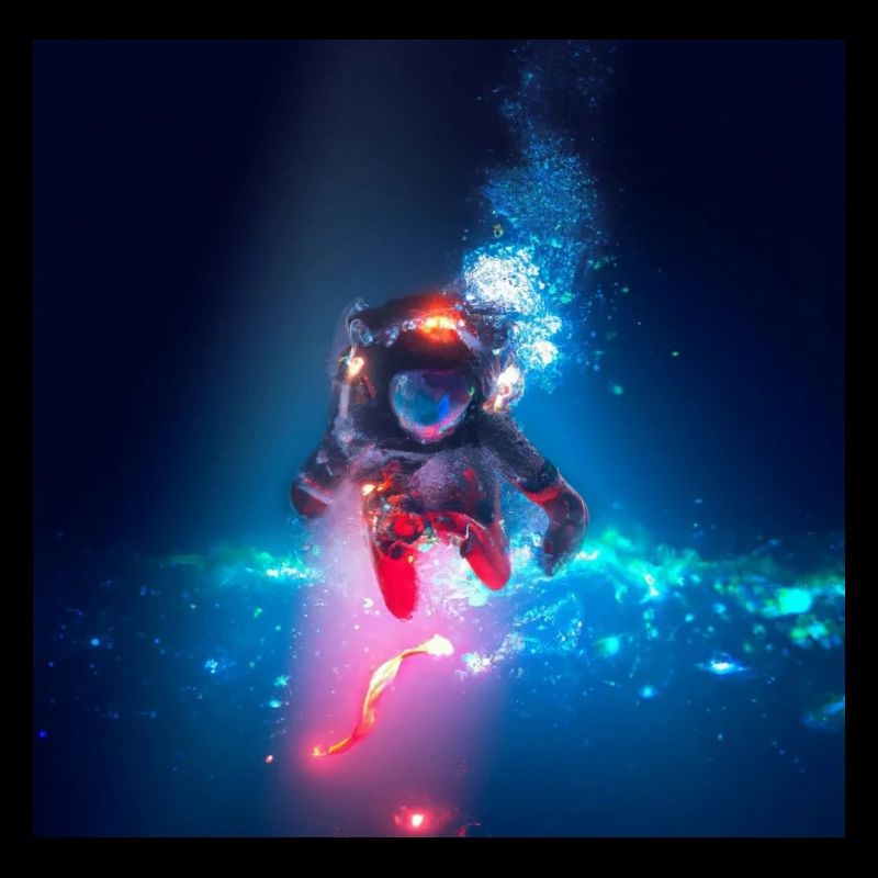 Astronaute en haute mer