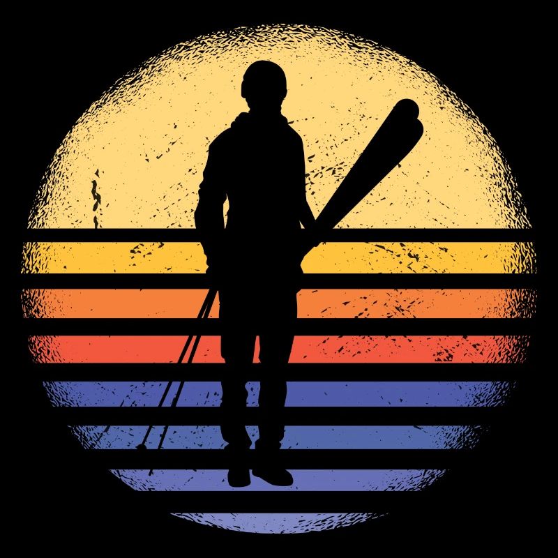 Sport Retro Sunset Ski
