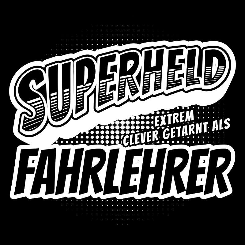 Superheld, clever getarnt als Fahrlehrer