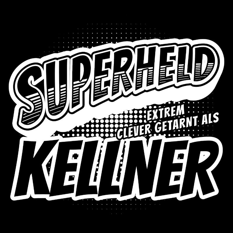 Superheld, clever getarnt als Kellner