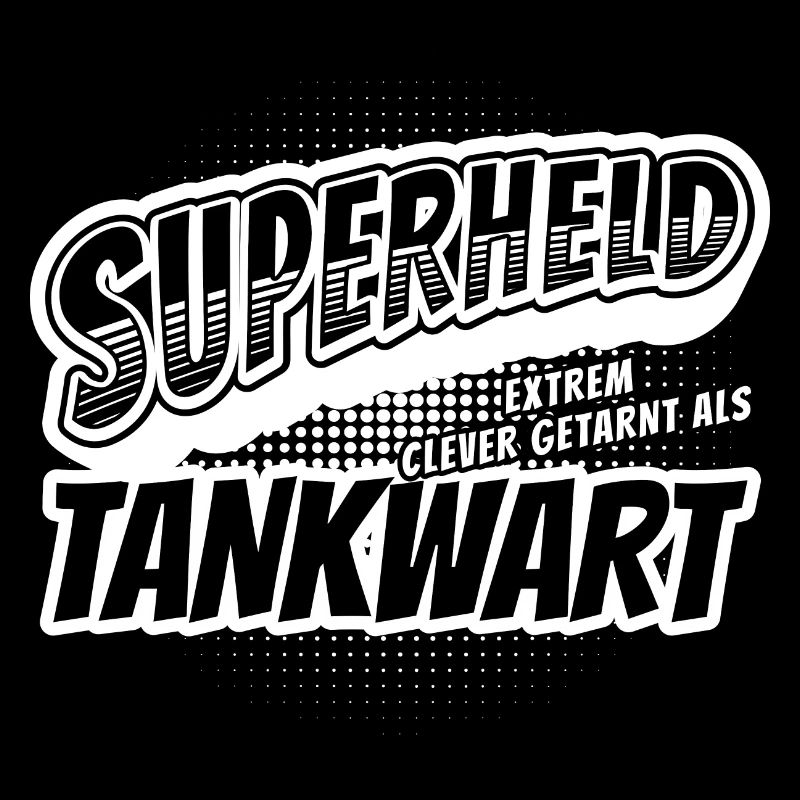 Superheld, clever getarnt als Tankwart