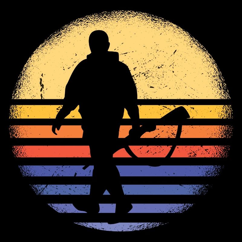 Hunter Retro Sunset Hunting