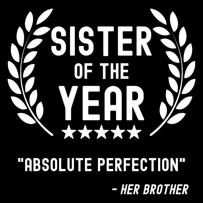 Beste Schwester Lustiger Spruch Geschenk Bruder