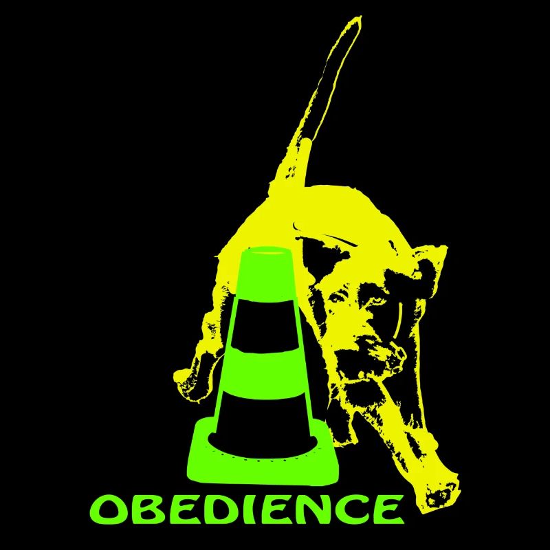 Obedience German Wirehaired Circling Pylon Neon