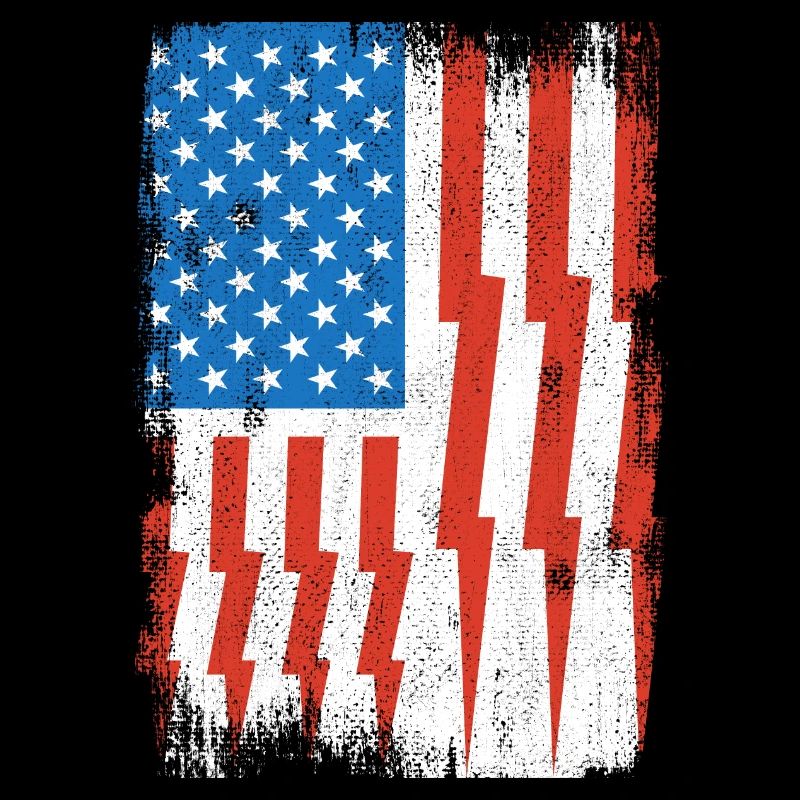 Drapeau américain de l’électricien