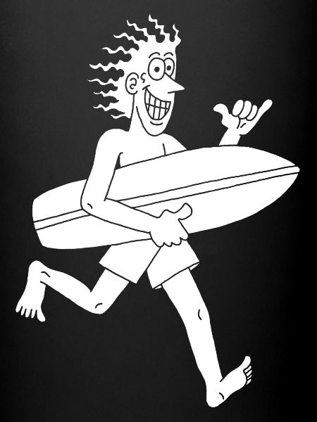 Surfeur impatient (blanc)