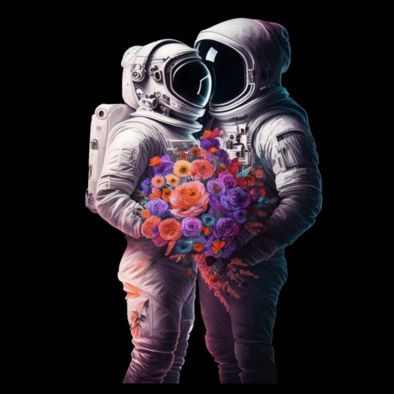 couple d'astronautes