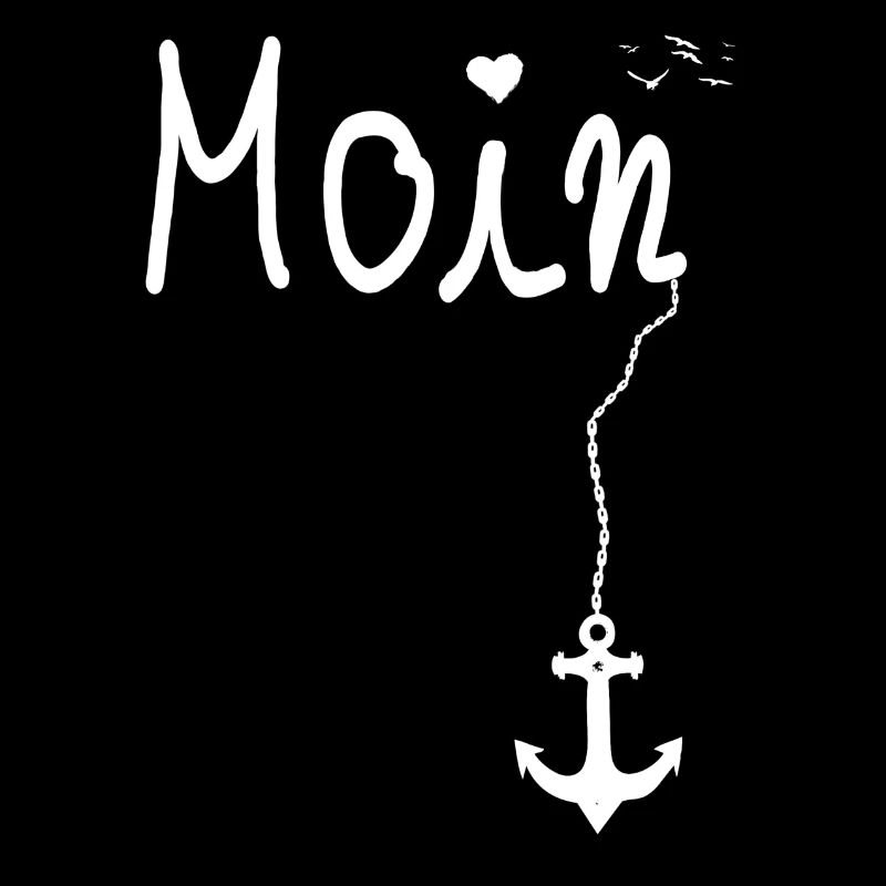 Moin Begrüßung - Moin mit Möwe