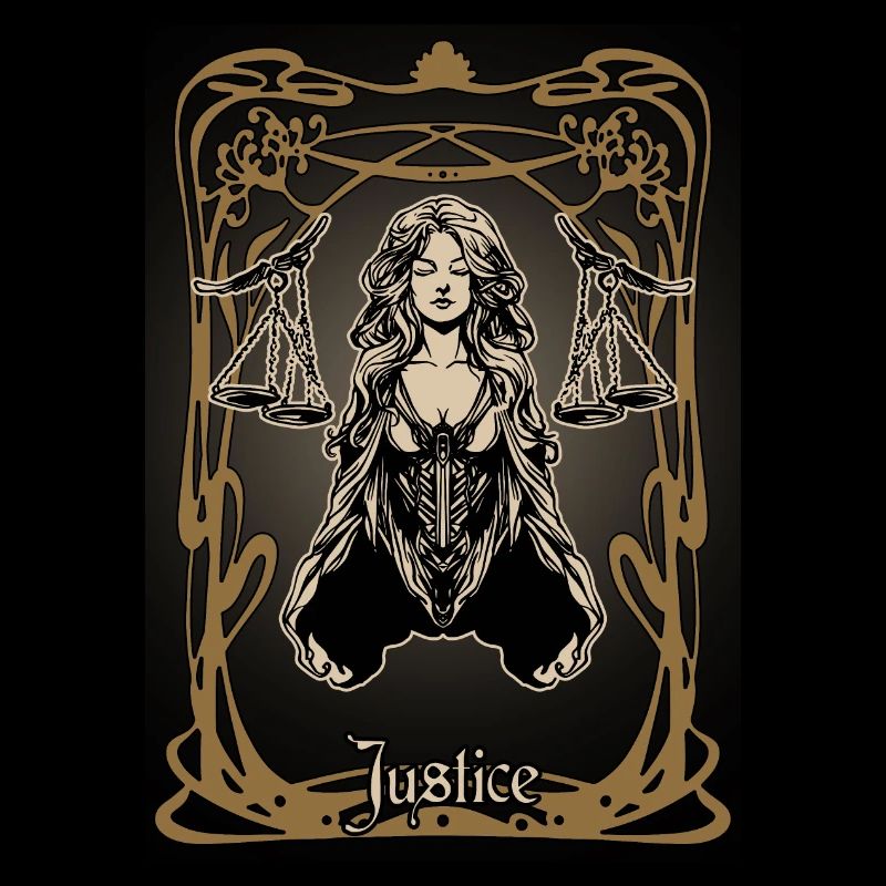 Carte tarot Justice