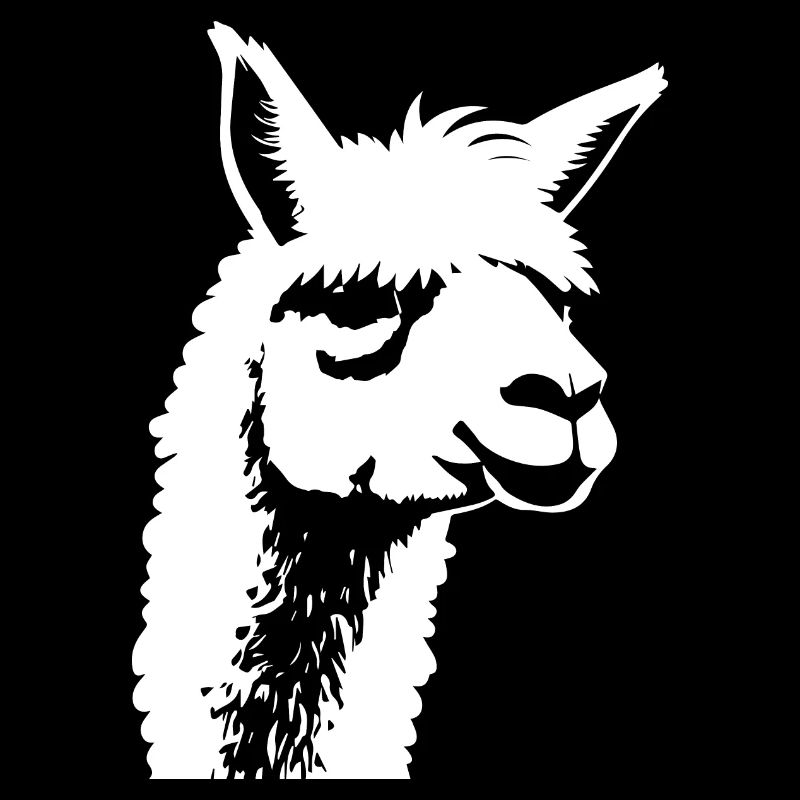 Funny Llama Silhouette Cheeky Fun Llamas