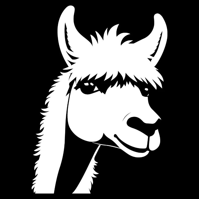 Funny Llama Silhouette Cheeky Fun Llamas