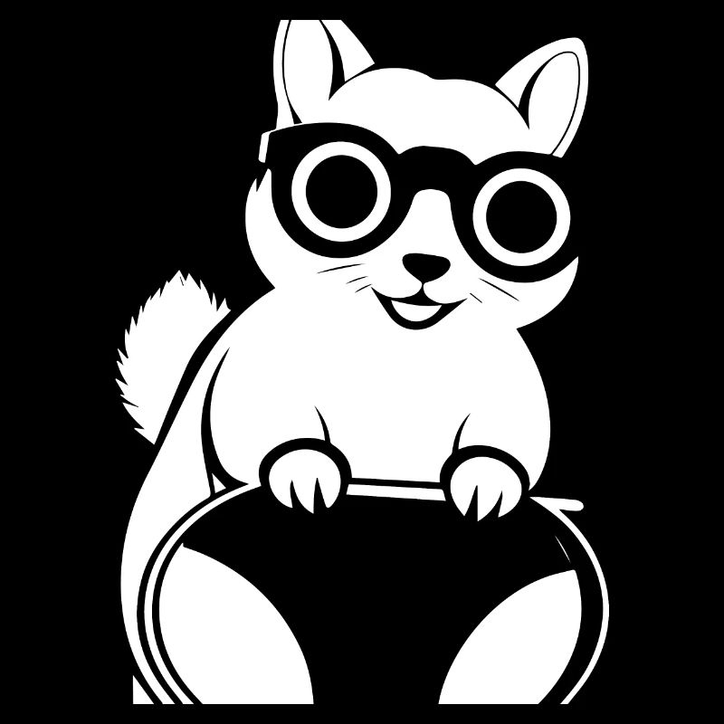 Lustiges Eichhörnchen mit Sonnenbrille Eichhörnchen