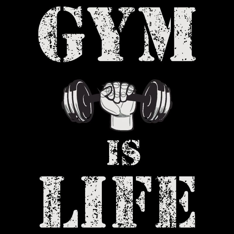 Gym Is Life – Dumbbell Vintage