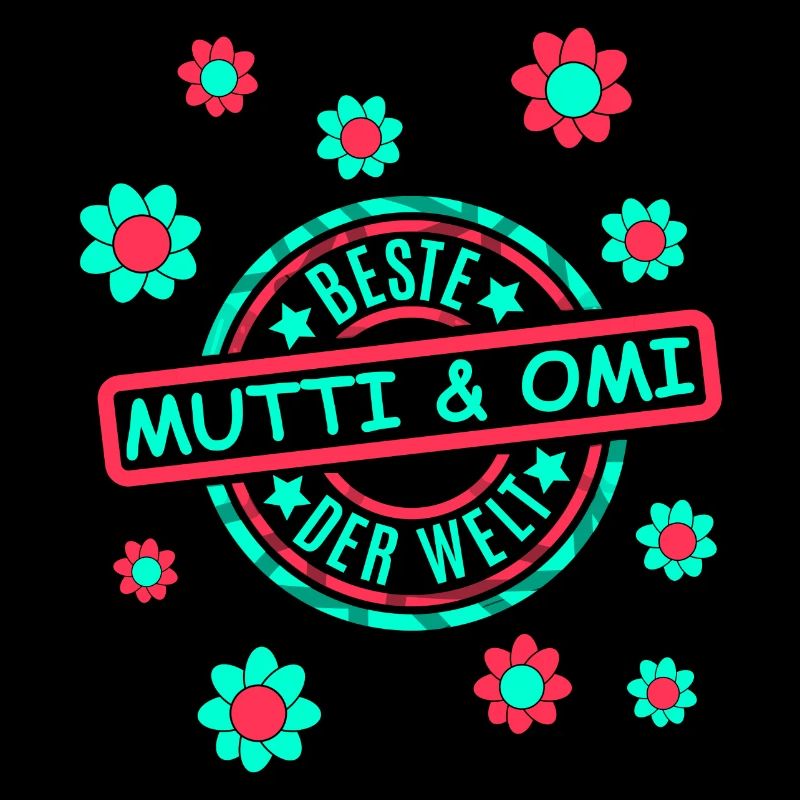 Beste Omi Mutti Blumen