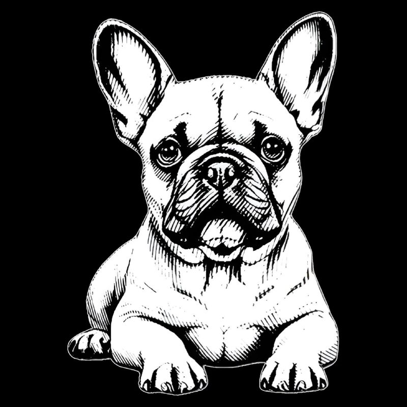 Chien câlin Bouledogue Français Breloque
