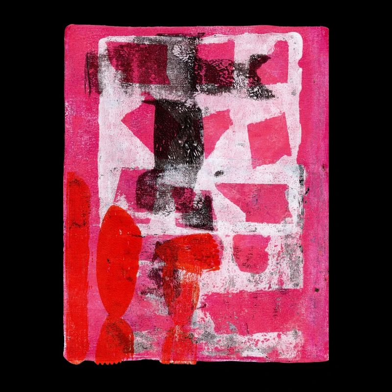 Abstrait Monoprint Street Art Impression Expressionnisme