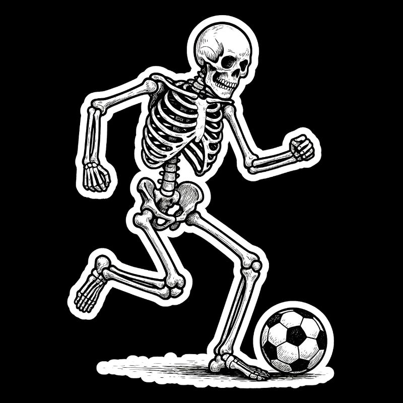 Skeleton Soccer Player