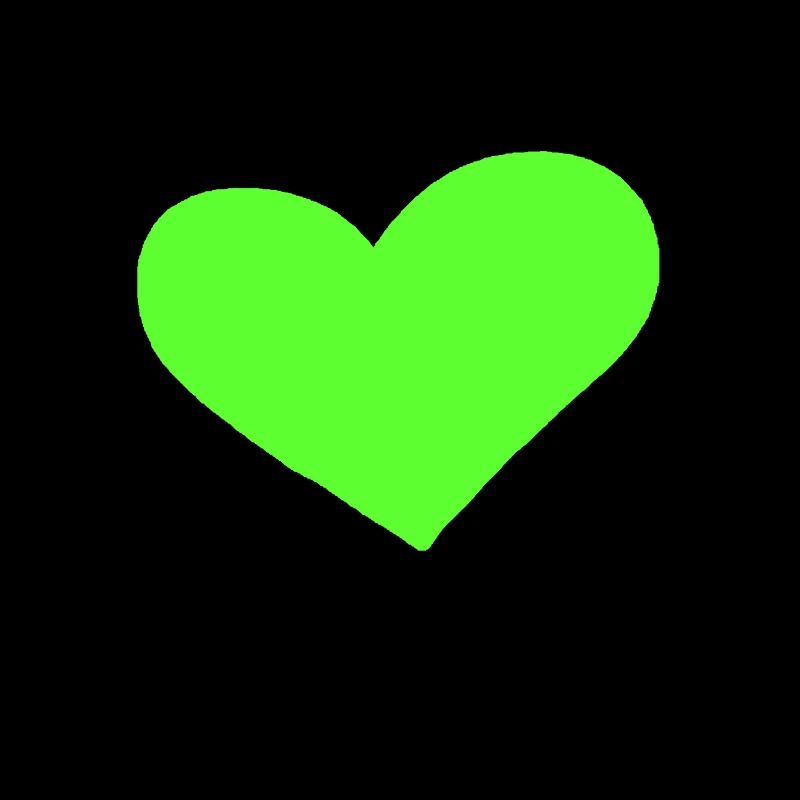 Grünes Herz Geschenkidee