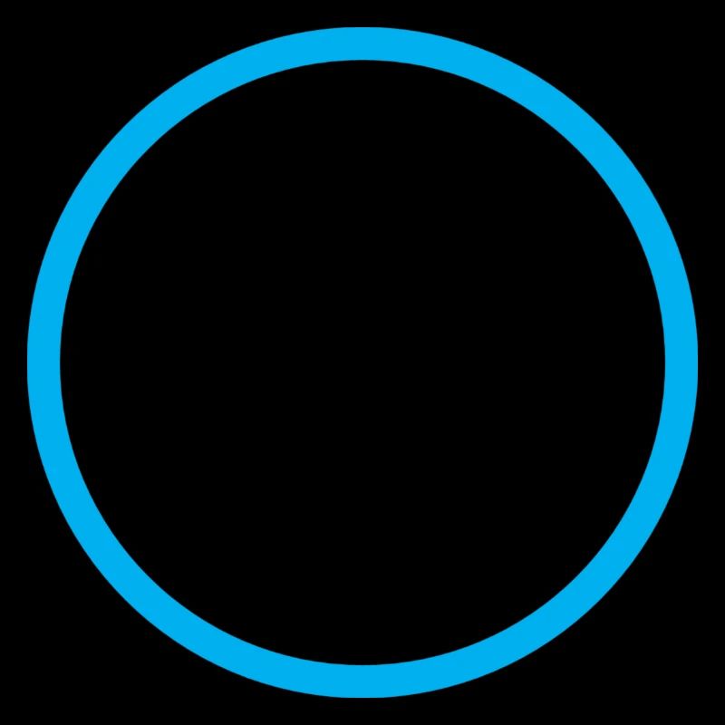 Minimalist blue circle