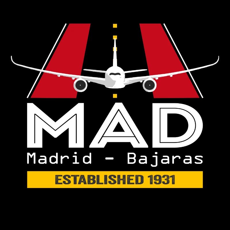 MAD Flughafen Madrid Spanien - Plane Design
