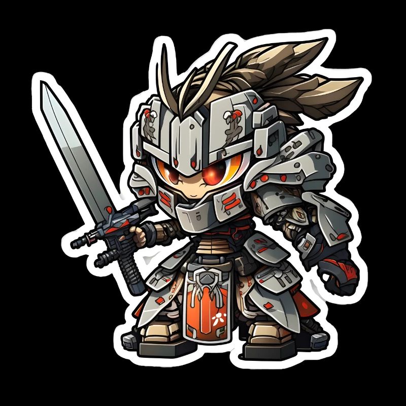 Chibi Samurai Roboter