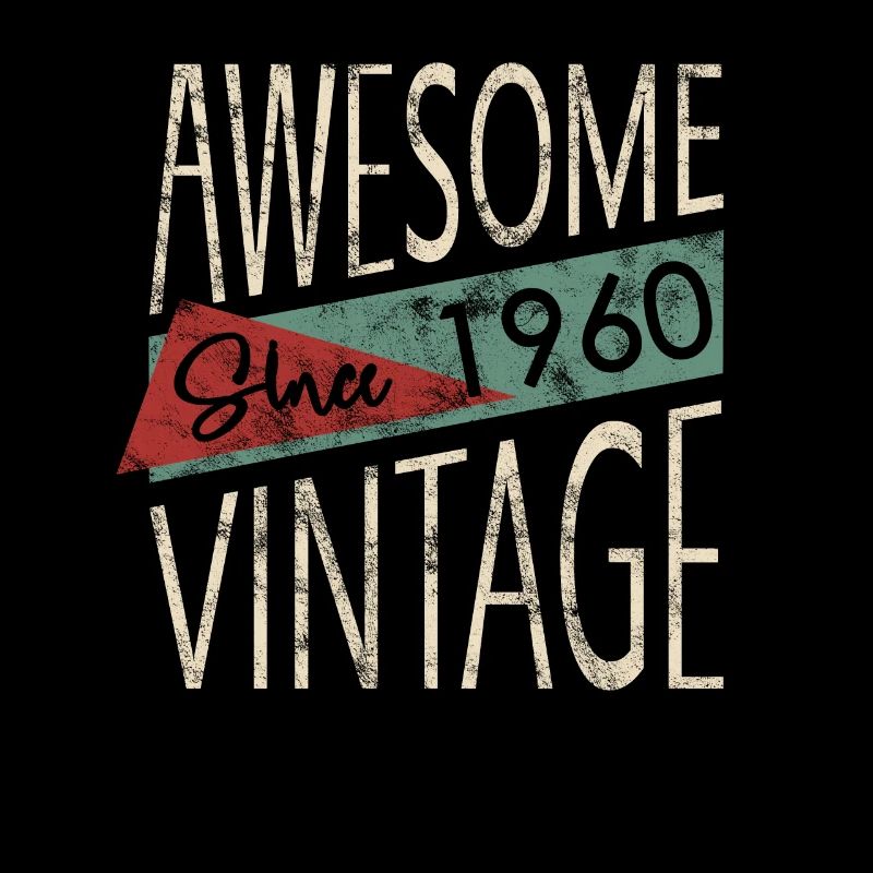 Awesome Since 1960 Retro Vintage Design