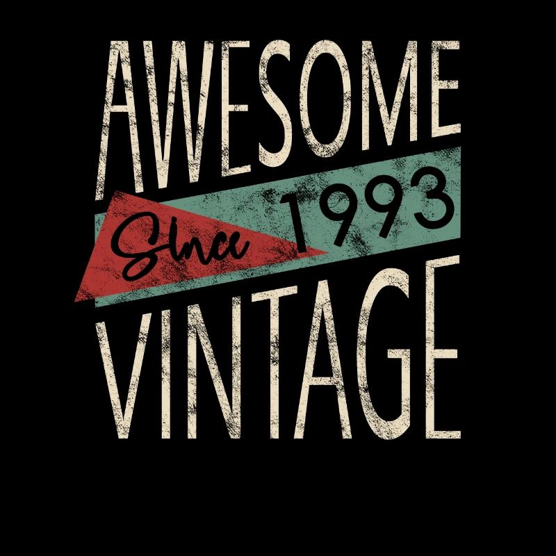 Awesome Since 1993 Retro Vintage Design