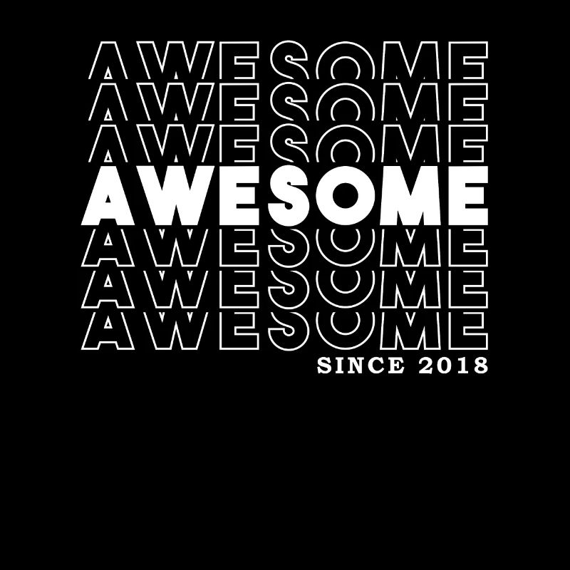 Awesome Since 2018 Mädchen Junge Geburtstag Retro