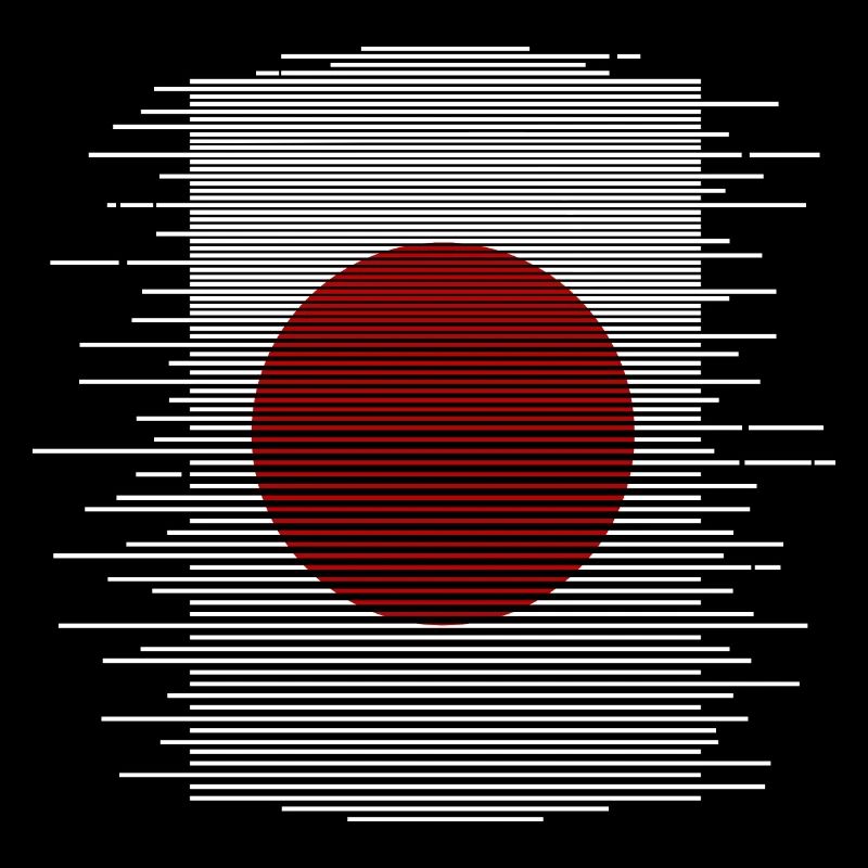 Drapeau du Japon utilisé Look Nihon drapeau japonais