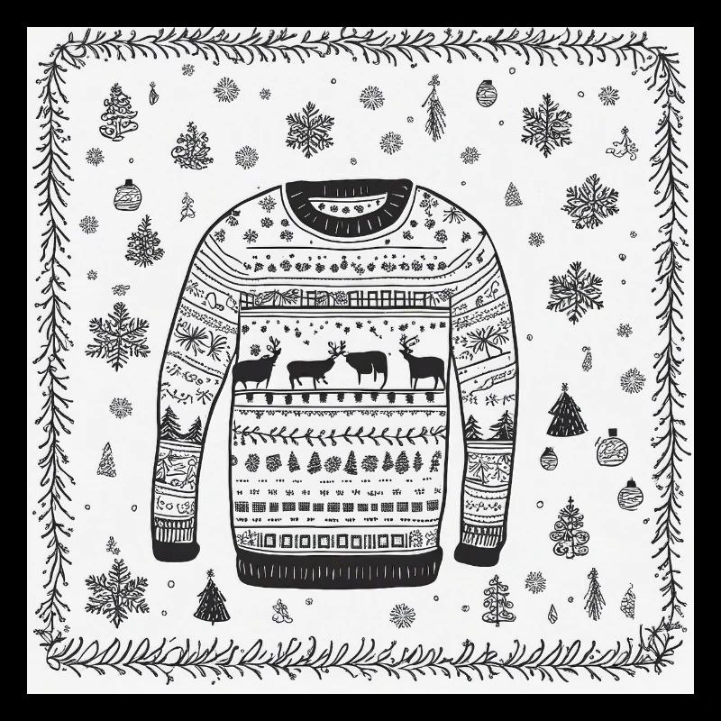 Un pull de Noël très moche