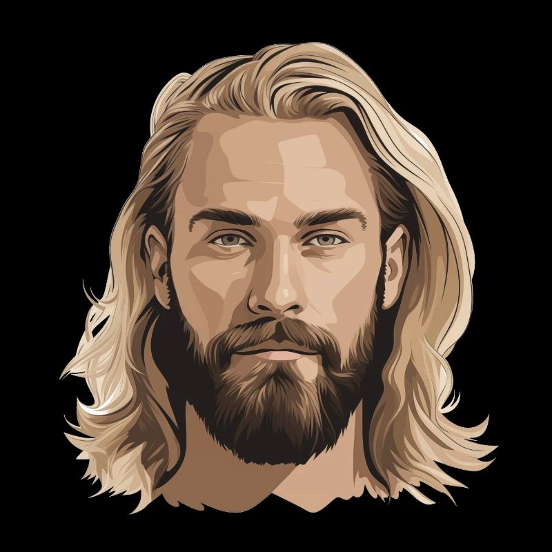 Blonder Mann mit Bart