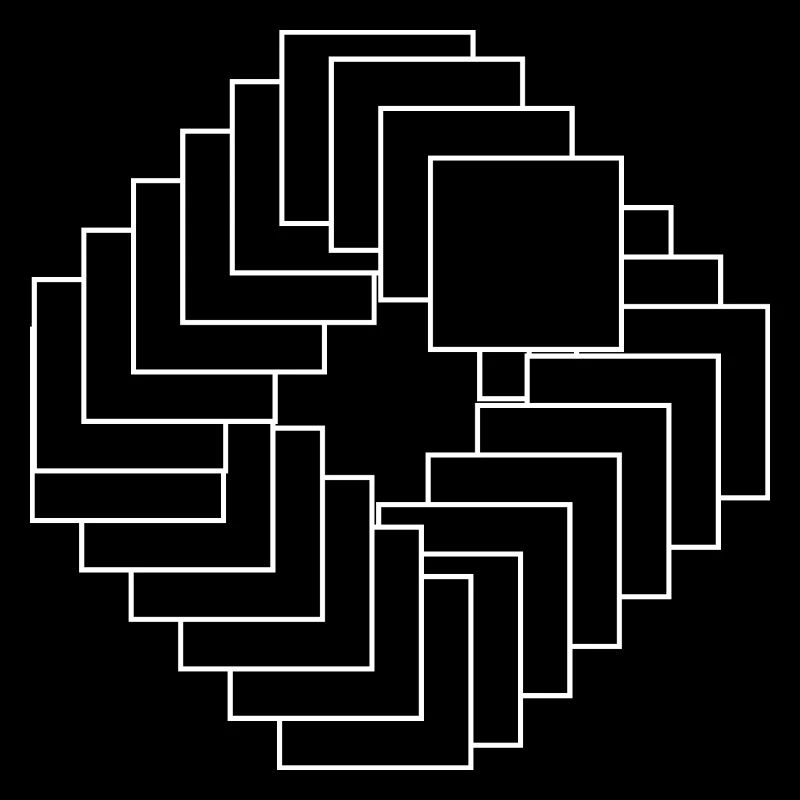Carrés noirs Composition Design