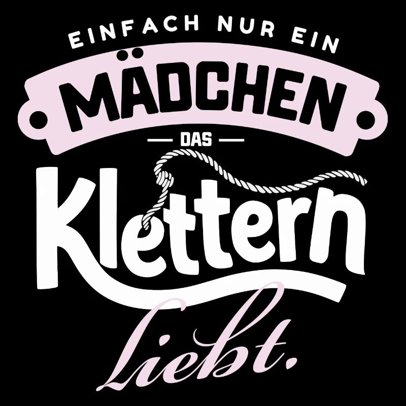 Nur ein Mädchen, das Klettern liebt