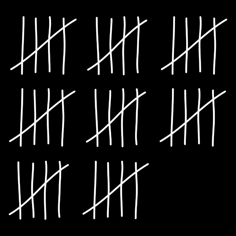 40. Geburtstag - Strichliste