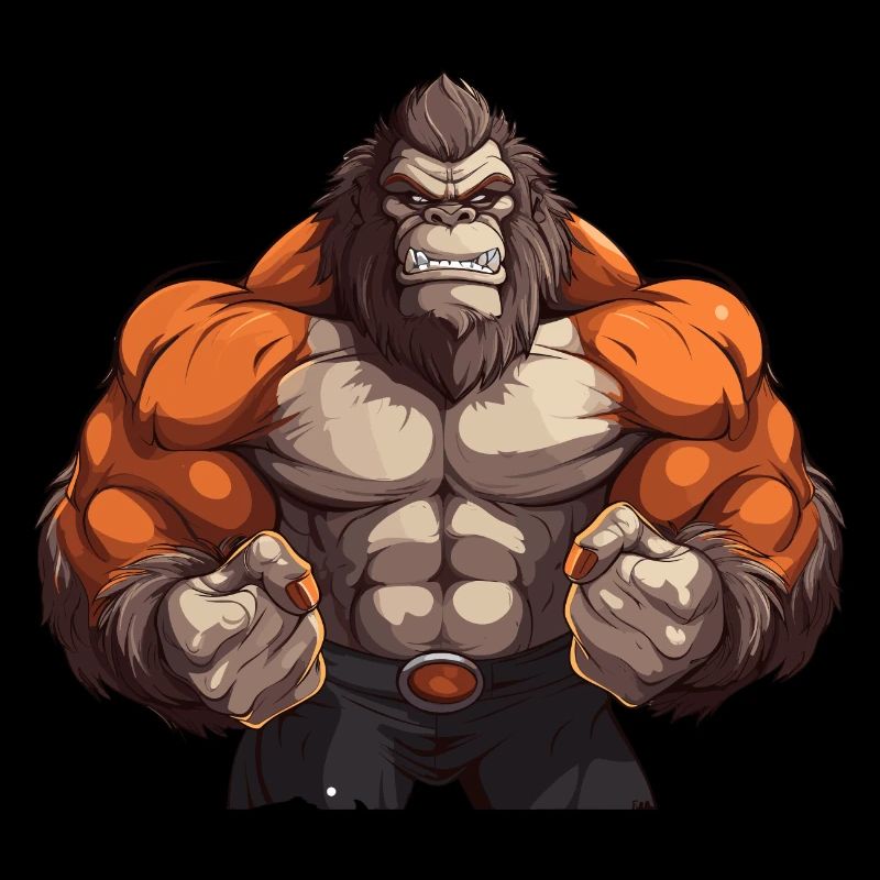 Bodybuilder Gorilla