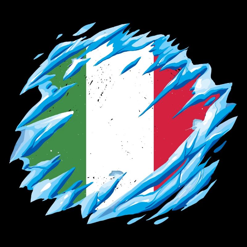 Drapeau italien vintage drapeau italien look usé