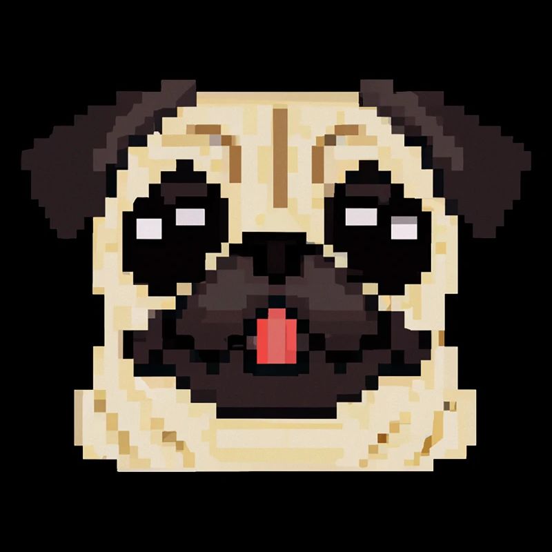 Pixel Pug Dog Lover chiot