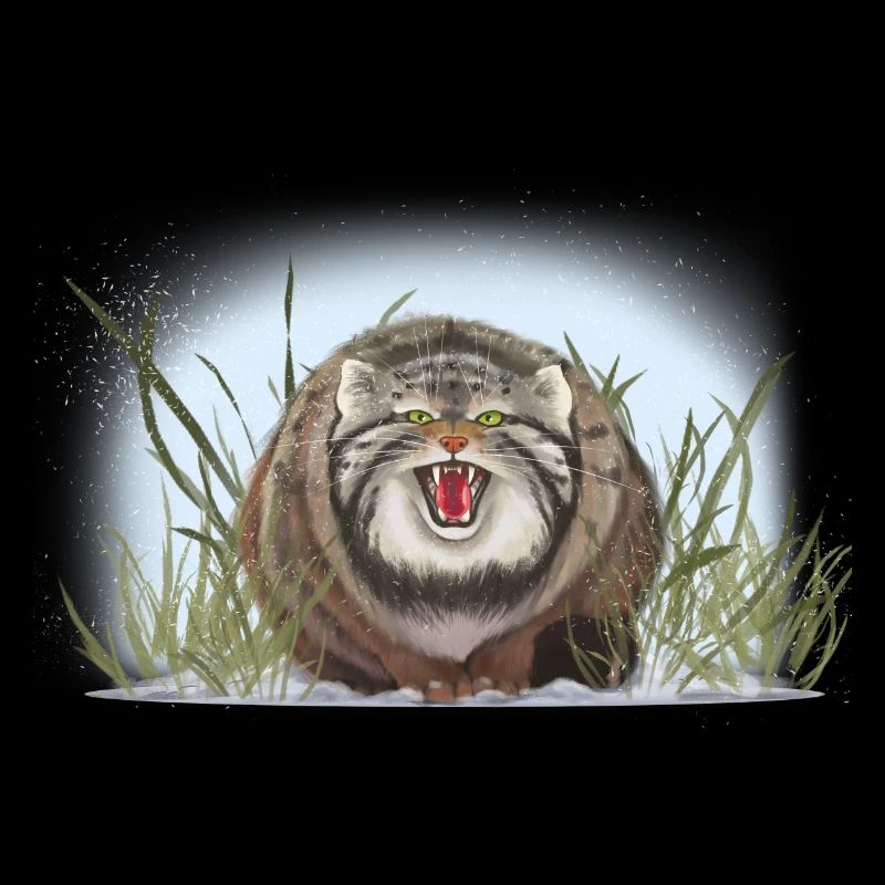 Manul does not like stroking