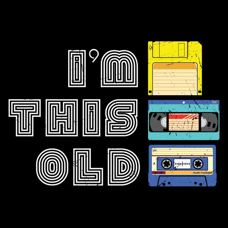 Kassette Diskette VHS Retro Kindheitserinnerung