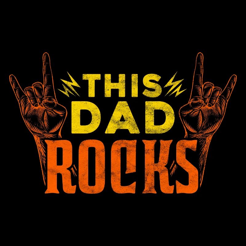 This Dad Rocks Vatertag Vater Papa Geschenk