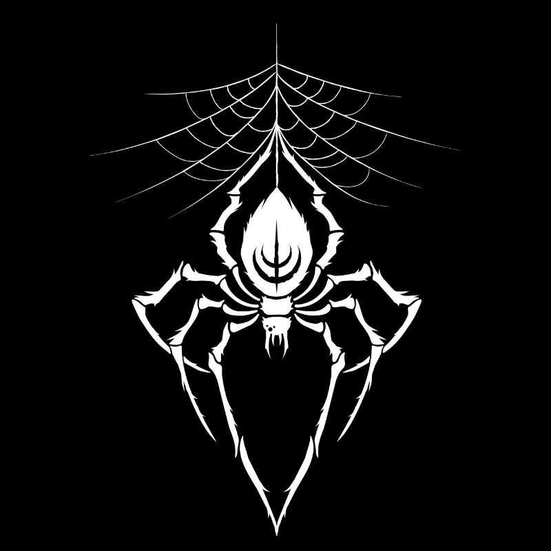 Spinne Spinnennetz Horror Halloween Schwarze Witwe