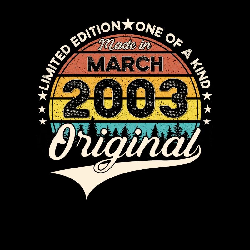 20e anniversaire Mann Original March Né en 2003