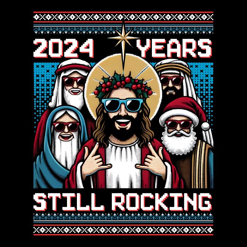 Ugly Hässlicher Weihnachtspulli Jesus Meme