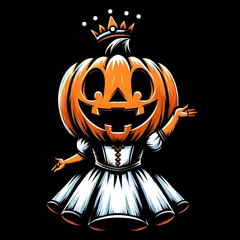 Halloween Pumpkin Princess with Crown