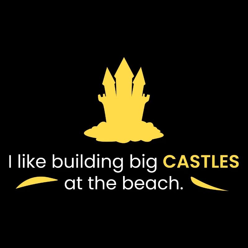 large castle on the beach