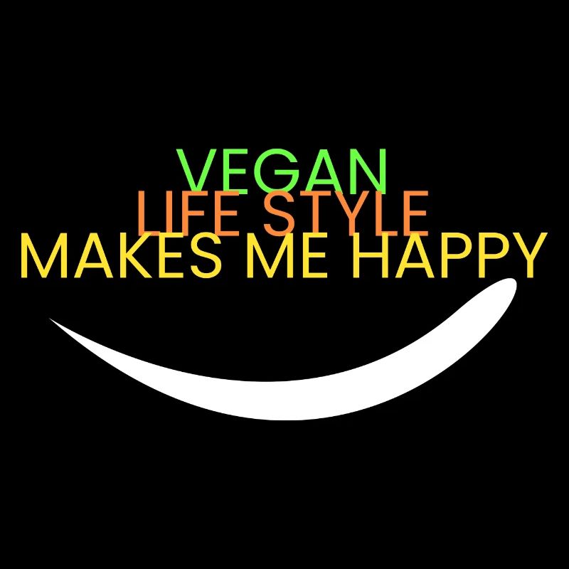 mode de vie végétalien - Je suis heureux
