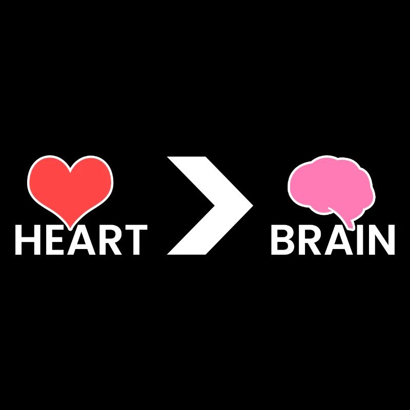 Heart > brain