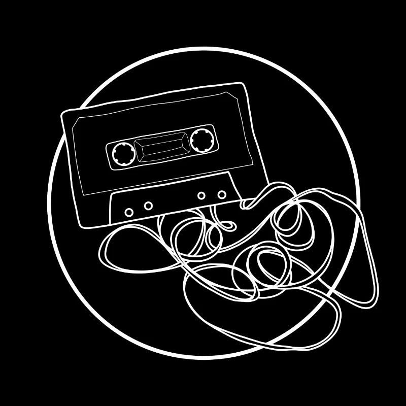 Cassette Tape Cool 80s 90s Design Gift Idea