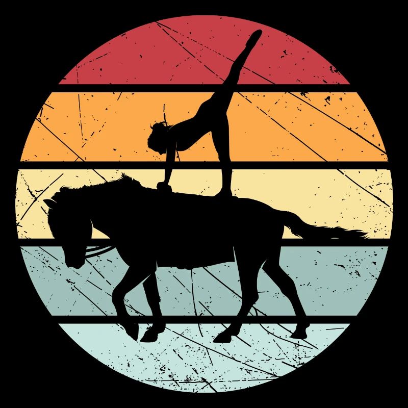 Cheval de cheval d'équitation rétro Volti