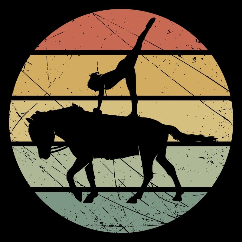 Cheval de cheval d'équitation rétro Volti